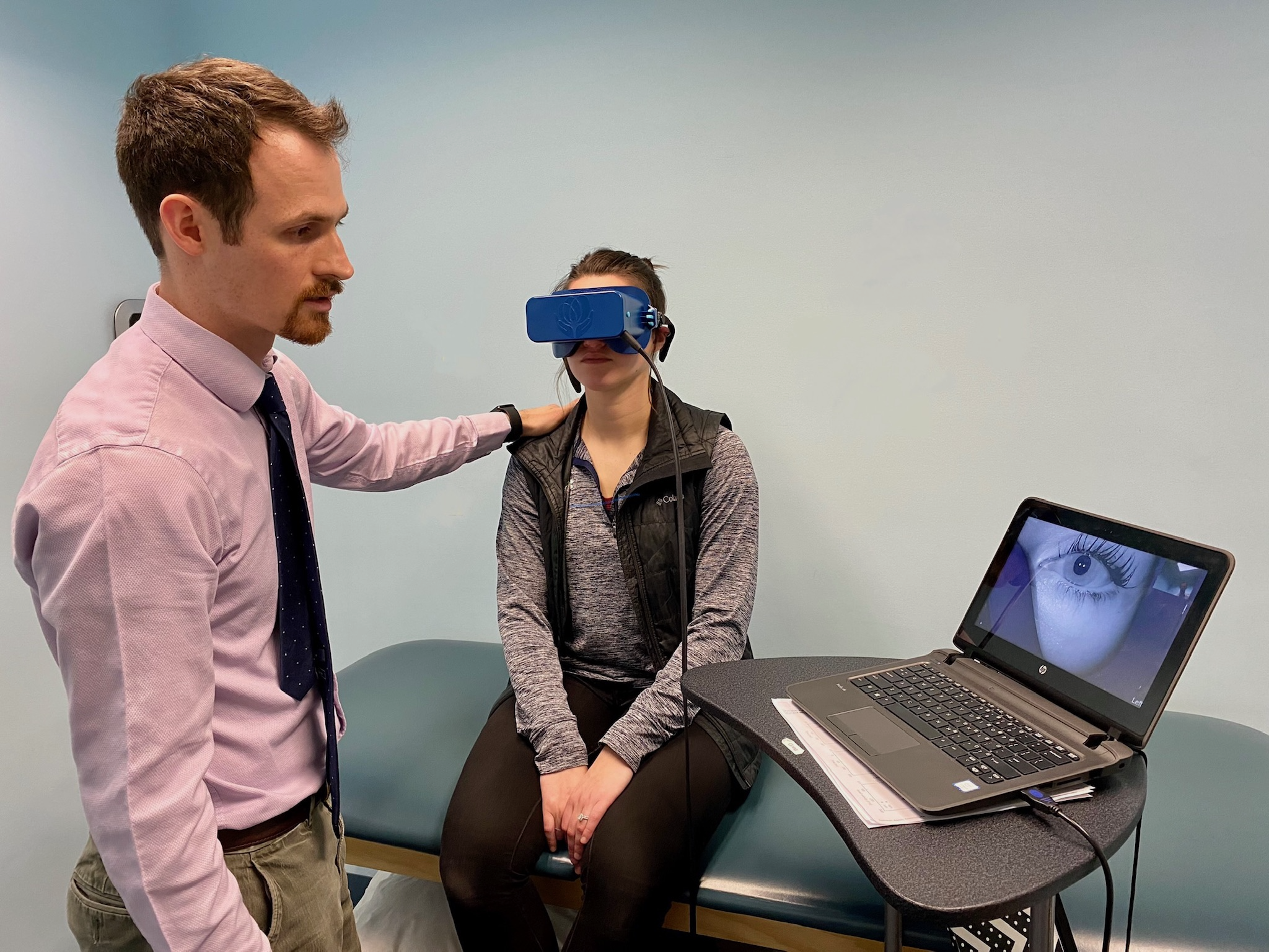 Dr. Gregory Synnestved PT, DPT using Insight Infrared Video Goggles by Vestibular First